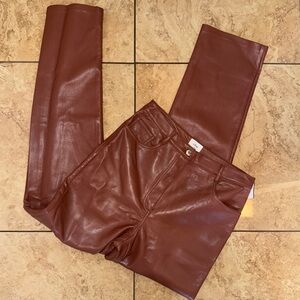 Aritzia Wilfred Faux Leather Pants Size S